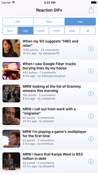 Reaction GIFs Screenshot 2 - AppWisp.com Reaction GIFs Screenshot 2 - AppWisp.com