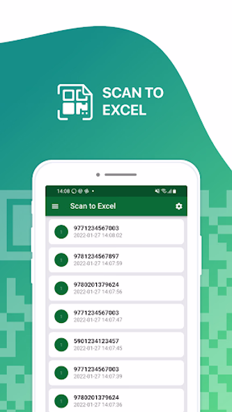 Scan to Excel - QR & Barcode Screenshot 1 - AppWisp.com Scan to Excel - QR & Barcode Screenshot 1 - AppWisp.com