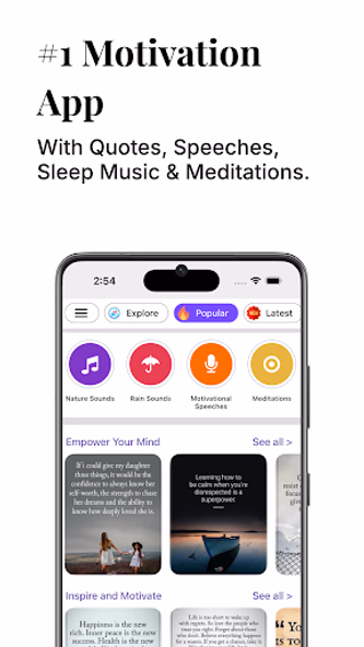 Motivational Quotes - Daily Screenshot 1 - AppWisp.com Motivational Quotes - Daily Screenshot 1 - AppWisp.com