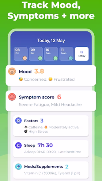 Symptom & Mood Tracker Screenshot 2 - AppWisp.com Symptom & Mood Tracker Screenshot 2 - AppWisp.com