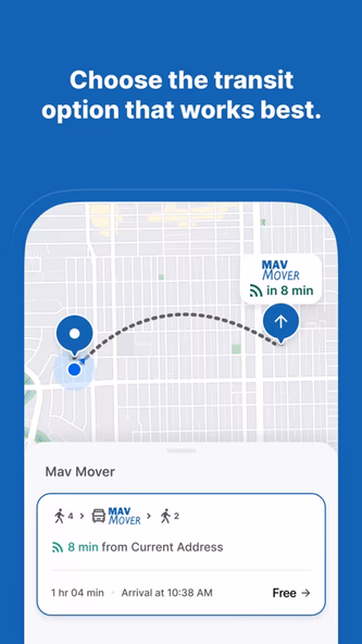 UTA Mav Mover Screenshot 1 - AppWisp.com UTA Mav Mover Screenshot 1 - AppWisp.com