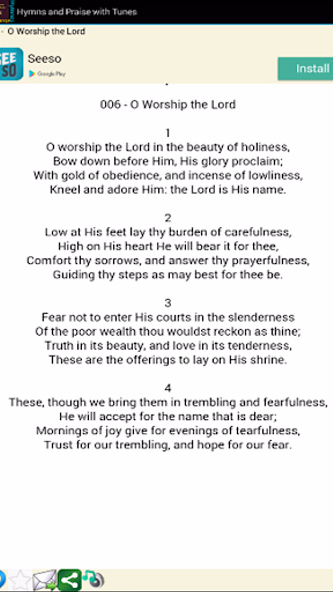 Hymns and Praise with Tunes Screenshot 4 - AppWisp.com Hymns and Praise with Tunes Screenshot 4 - AppWisp.com
