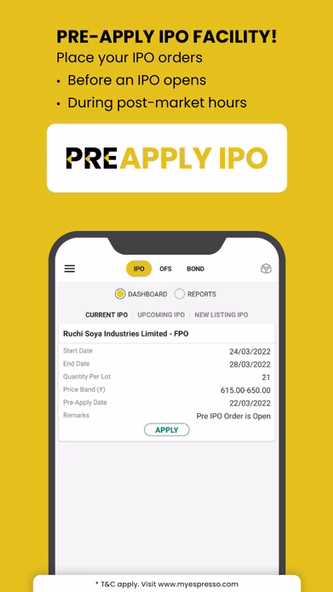 Espresso: Stocks, F&O, Demat Screenshot 4 - AppWisp.com Espresso: Stocks, F&O, Demat Screenshot 4 - AppWisp.com
