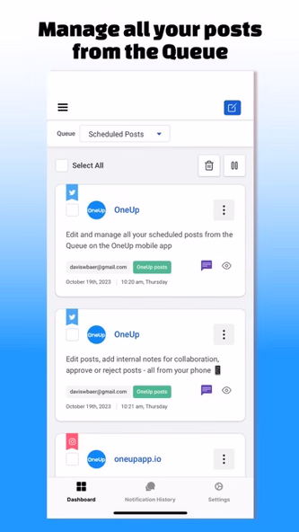 OneUp: Social Media Scheduler Screenshot 2 - AppWisp.com OneUp: Social Media Scheduler Screenshot 2 - AppWisp.com