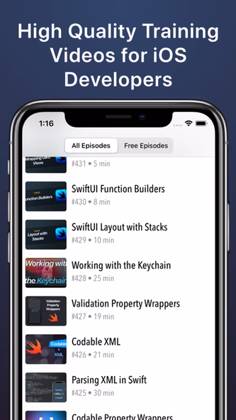 NSScreencast: Learn Swift Screenshot 1 - AppWisp.com NSScreencast: Learn Swift Screenshot 1 - AppWisp.com