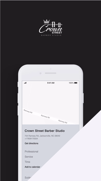 Crown Street Barber Studio Screenshot 1 - AppWisp.com Crown Street Barber Studio Screenshot 1 - AppWisp.com