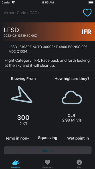 METAR AF Screenshot 2 - AppWisp.com METAR AF Screenshot 2 - AppWisp.com