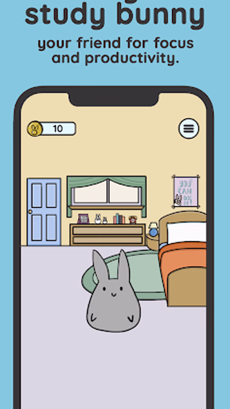 Study Bunny: Focus Timer Screenshot 1 - AppWisp.com Study Bunny: Focus Timer Screenshot 1 - AppWisp.com