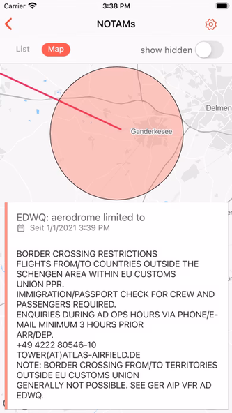 NOTAM Briefing (VFR/IFR) Screenshot 4 - AppWisp.com NOTAM Briefing (VFR/IFR) Screenshot 4 - AppWisp.com