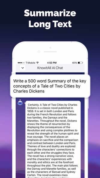 AI Chatbot & Writer: KnowIt Screenshot 3 - AppWisp.com AI Chatbot & Writer: KnowIt Screenshot 3 - AppWisp.com