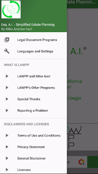 Esq. A.I. Estate Planning - CA Screenshot 2 - AppWisp.com Esq. A.I. Estate Planning - CA Screenshot 2 - AppWisp.com