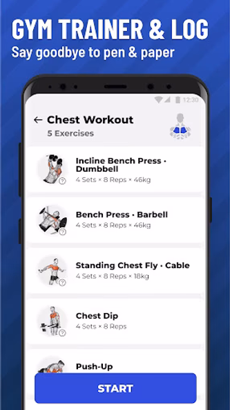 Gym Workout Tracker: Gym Log Screenshot 1 - AppWisp.com Gym Workout Tracker: Gym Log Screenshot 1 - AppWisp.com