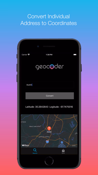 Geocoder App Screenshot 1 - AppWisp.com Geocoder App Screenshot 1 - AppWisp.com