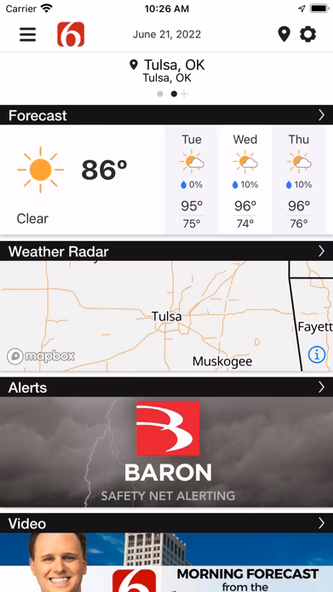 News on 6 Weather Screenshot 1 - AppWisp.com News on 6 Weather Screenshot 1 - AppWisp.com