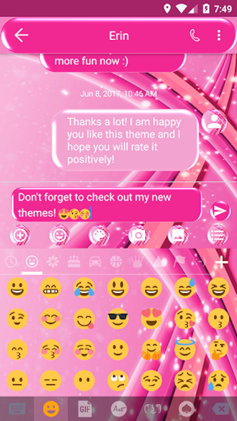 SMS Messages Sparkling Pink Screenshot 4 - AppWisp.com SMS Messages Sparkling Pink Screenshot 4 - AppWisp.com