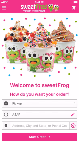 sweetFrog® Screenshot 1 - AppWisp.com sweetFrog® Screenshot 1 - AppWisp.com