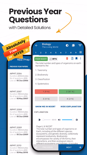 NEETprep - MCQs & Mock Tests Screenshot 1 - AppWisp.com NEETprep - MCQs & Mock Tests Screenshot 1 - AppWisp.com
