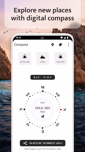Compass - Digital Compass 2025 Screenshot 3 - AppWisp.com Compass - Digital Compass 2025 Screenshot 3 - AppWisp.com