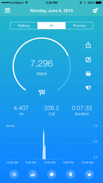 Walker - Pedometer with Motion Screenshot 1 - AppWisp.com Walker - Pedometer with Motion Screenshot 1 - AppWisp.com