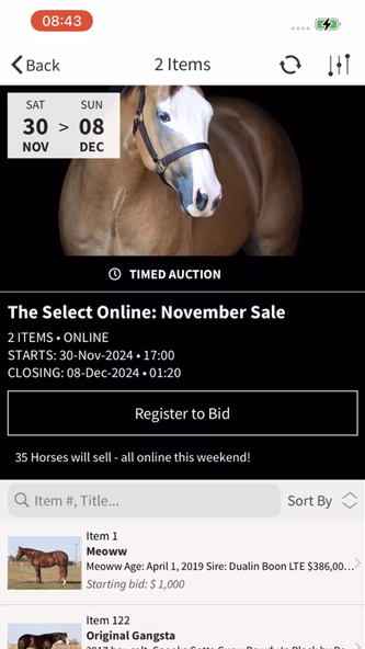 Select Online Horse Sales Screenshot 3 - AppWisp.com Select Online Horse Sales Screenshot 3 - AppWisp.com