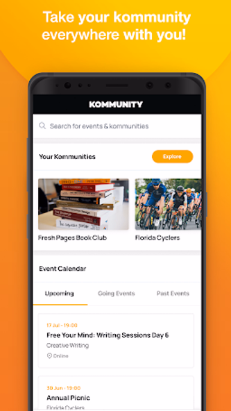 Kommunity: Explore Events Screenshot 1 - AppWisp.com Kommunity: Explore Events Screenshot 1 - AppWisp.com