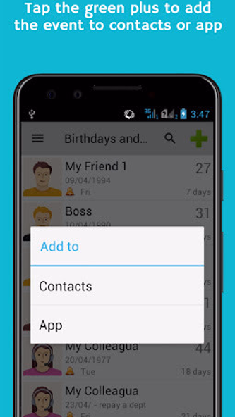 Birthdays & Events Reminder Screenshot 2 - AppWisp.com Birthdays & Events Reminder Screenshot 2 - AppWisp.com