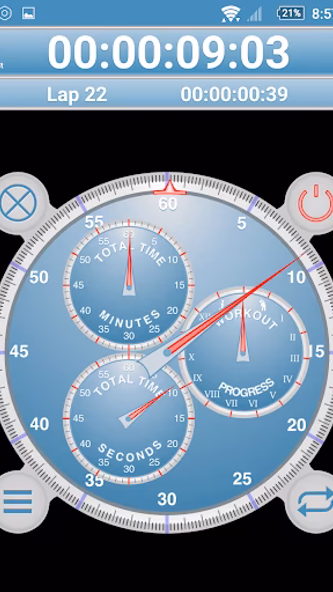Analog Interval Stopwatch - hi Screenshot 1 - AppWisp.com Analog Interval Stopwatch - hi Screenshot 1 - AppWisp.com