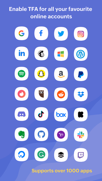 Authenticator App - OneAuth Screenshot 2 - AppWisp.com Authenticator App - OneAuth Screenshot 2 - AppWisp.com