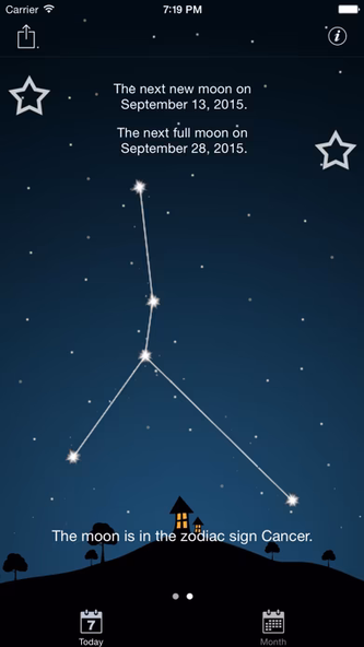Sky and Moon phases calendar Screenshot 3 - AppWisp.com Sky and Moon phases calendar Screenshot 3 - AppWisp.com
