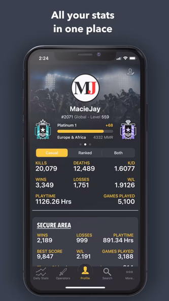 R6Stats Screenshot 1 - AppWisp.com R6Stats Screenshot 1 - AppWisp.com