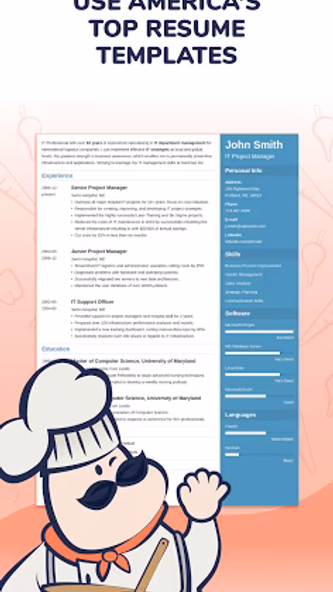 ResumeChef: build & design CVs Screenshot 3 - AppWisp.com ResumeChef: build & design CVs Screenshot 3 - AppWisp.com