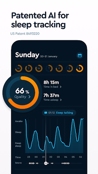 Sleep Cycle: Sleep Tracker Screenshot 2 - AppWisp.com Sleep Cycle: Sleep Tracker Screenshot 2 - AppWisp.com
