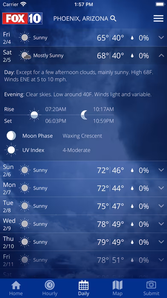 FOX 10 Phoenix: Weather Screenshot 1 - AppWisp.com FOX 10 Phoenix: Weather Screenshot 1 - AppWisp.com