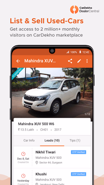 CarDekho DealerCentral Screenshot 2 - AppWisp.com CarDekho DealerCentral Screenshot 2 - AppWisp.com