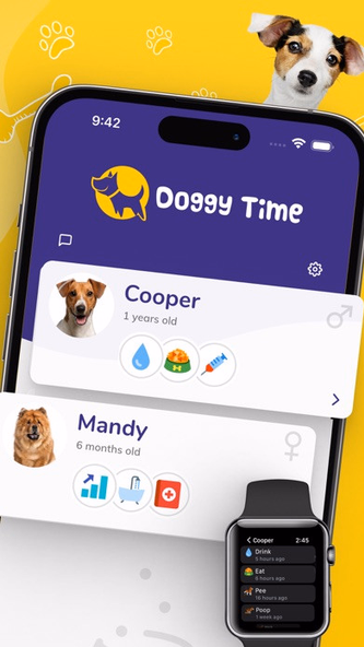Doggy Time: Puppy Training Log Screenshot 2 - AppWisp.com Doggy Time: Puppy Training Log Screenshot 2 - AppWisp.com