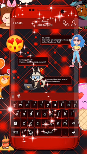 Keyboard Red Screenshot 4 - AppWisp.com Keyboard Red Screenshot 4 - AppWisp.com