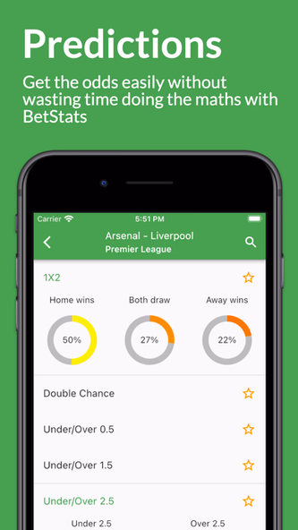 BetStats - Football prediction Screenshot 1 - AppWisp.com