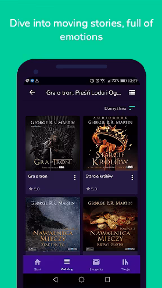 Audioteka: Audiobooks/Podcasts Screenshot 3 - AppWisp.com Audioteka: Audiobooks/Podcasts Screenshot 3 - AppWisp.com