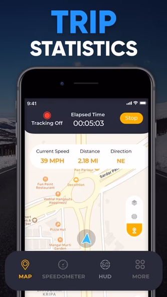 GPS Speedometer App Screenshot 3 - AppWisp.com GPS Speedometer App Screenshot 3 - AppWisp.com