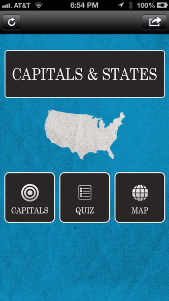 Capitals And States Screenshot 1 - AppWisp.com Capitals And States Screenshot 1 - AppWisp.com