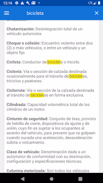 Código de Tránsito de Colombia Screenshot 2 - AppWisp.com Código de Tránsito de Colombia Screenshot 2 - AppWisp.com