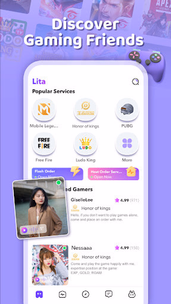 Lita - Meet Gamer Friends Screenshot 1 - AppWisp.com Lita - Meet Gamer Friends Screenshot 1 - AppWisp.com
