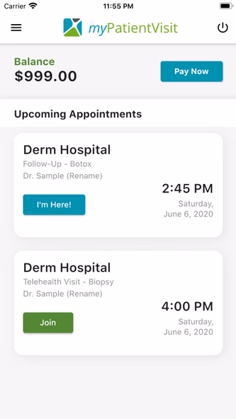 myPatientVisit Screenshot 2 - AppWisp.com myPatientVisit Screenshot 2 - AppWisp.com