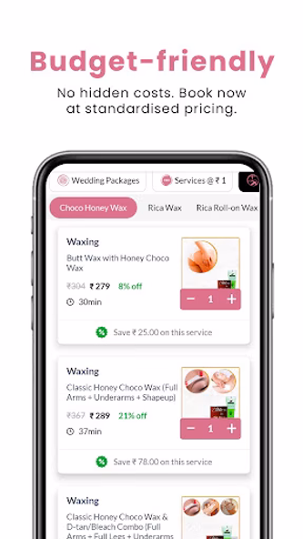Swagmee Salon Services at Home Screenshot 2 - AppWisp.com