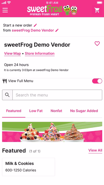 sweetFrog® Screenshot 3 - AppWisp.com sweetFrog® Screenshot 3 - AppWisp.com