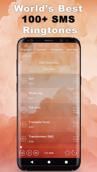 100+ Cool SMS Ringtones Pro Screenshot 1 - AppWisp.com 100+ Cool SMS Ringtones Pro Screenshot 1 - AppWisp.com