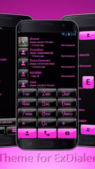 Dialer Theme Gloss Black Pink Screenshot 1 - AppWisp.com Dialer Theme Gloss Black Pink Screenshot 1 - AppWisp.com