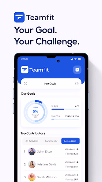 Teamfit - Get active as a team Screenshot 1 - AppWisp.com Teamfit - Get active as a team Screenshot 1 - AppWisp.com