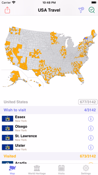 USA Travel: I've Been in US Screenshot 1 - AppWisp.com USA Travel: I've Been in US Screenshot 1 - AppWisp.com