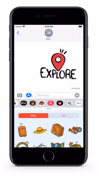 Travel - GIFs & Stickers Screenshot 2 - AppWisp.com Travel - GIFs & Stickers Screenshot 2 - AppWisp.com